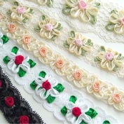 Embroided Cluny Lace